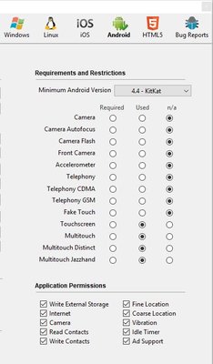 standalone application settings.JPG