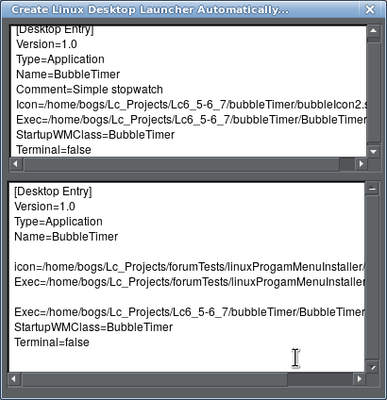 Create Linux Desktop Launcher Automatically..._008.png (30.06 KiB) Viewed 8119 times Top field manually typed in, copied to lower field, then lower field edited by script...