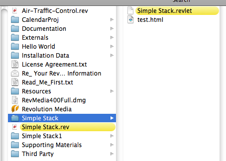 You can see I have both a stack and I think a revlet saved