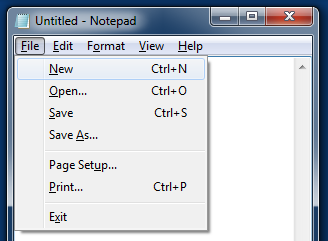 Notepad with Focus After Pressing ALT and Pressing Down Arrow.PNG